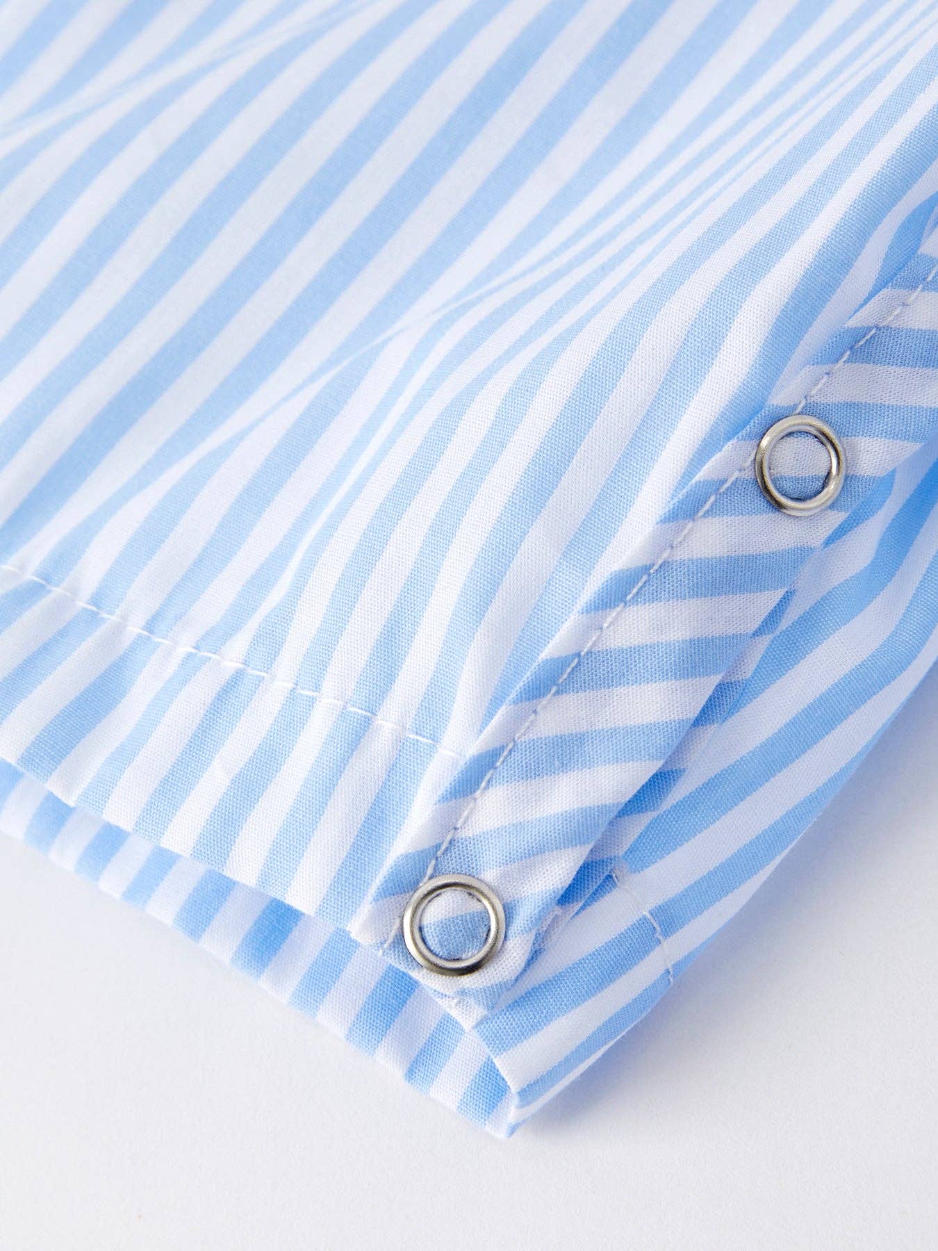 Rylee Faith Designs - “I ❤ MOMMY”Embroidery Smocking Striped Baby Boys Romper