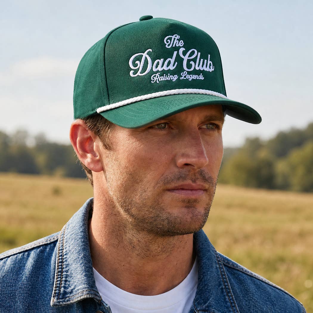 Fashion City - The Dad Club Raising Legends Embroidered Rope Trucker Hat