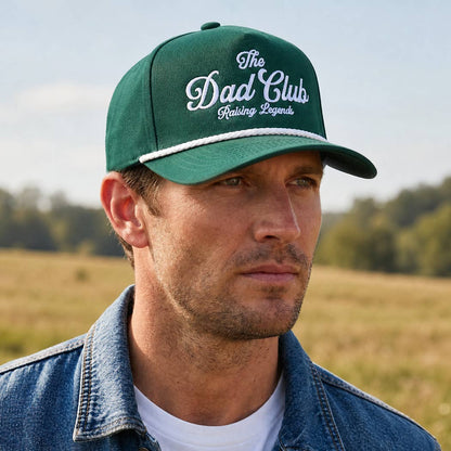 Fashion City - The Dad Club Raising Legends Embroidered Rope Trucker Hat