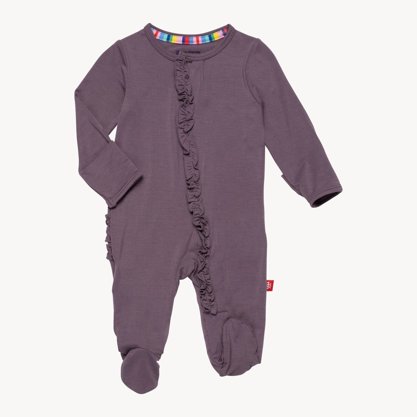 Magnetic Me Eggplant Footie with Ruffles