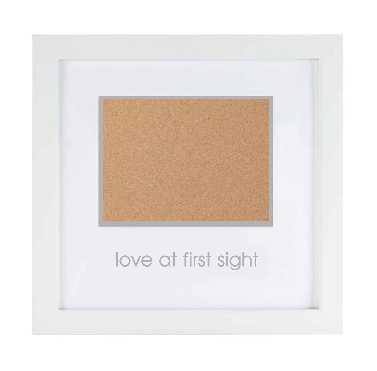 Love At First Sight Sonogram Frame, White