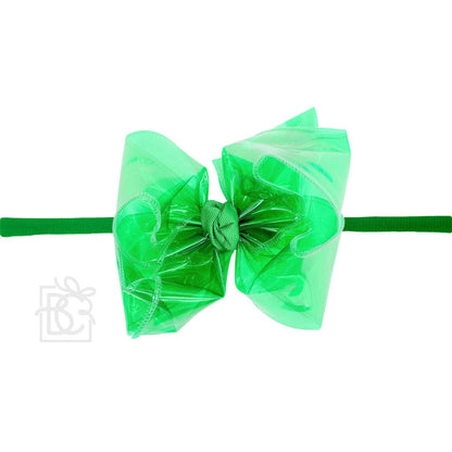 Beyond Creations, LLC - 4.5" WATERPROOF BOW W/ PANTYHOSE HEADBAND