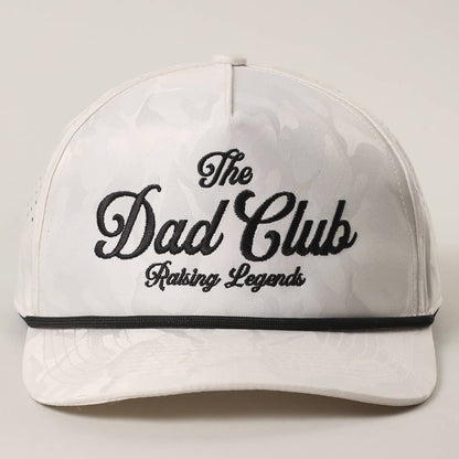 Fashion City - THE DAD CLUB Embroidered White Camo Trucker Hat