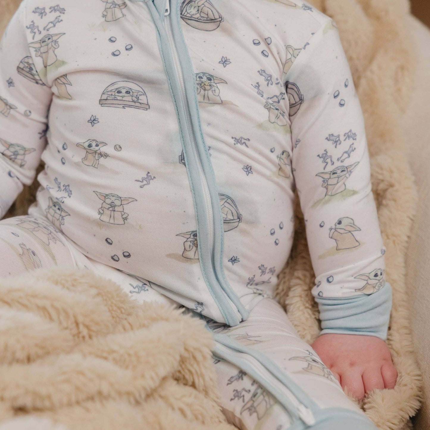 Copper Pearl - Convertible Zip-Up Footie - Star Wars Grogu