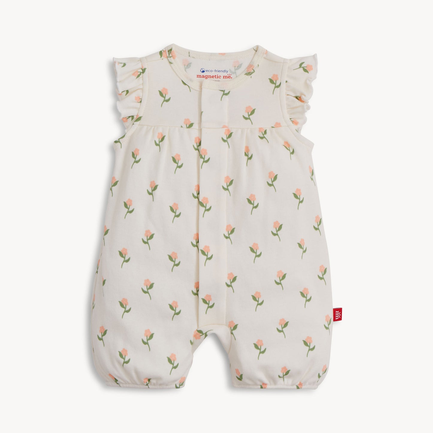 Magnetic Me Floral Chicken Tender Organic Cotton Romper