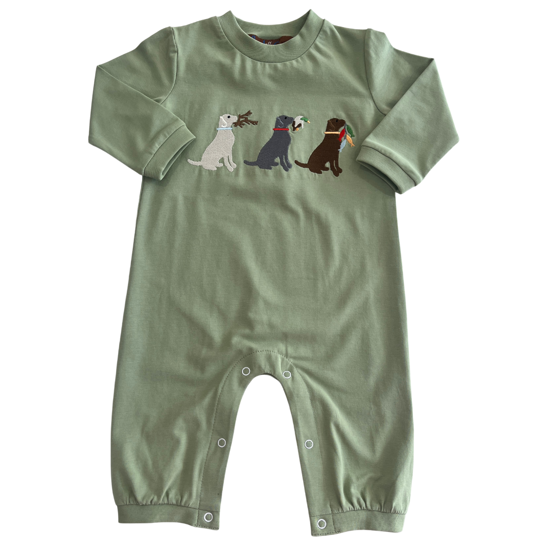 Millie Jay Lab Trio Boys Romper