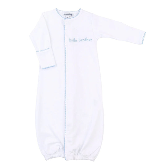 Magnolia Baby- Little Brother Embroidered Converter Blue