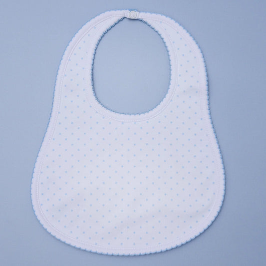 Mini Dots Bib - Light Blue