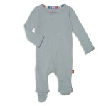 Magnetic Me Mist  Ribbed Cotton Footie
