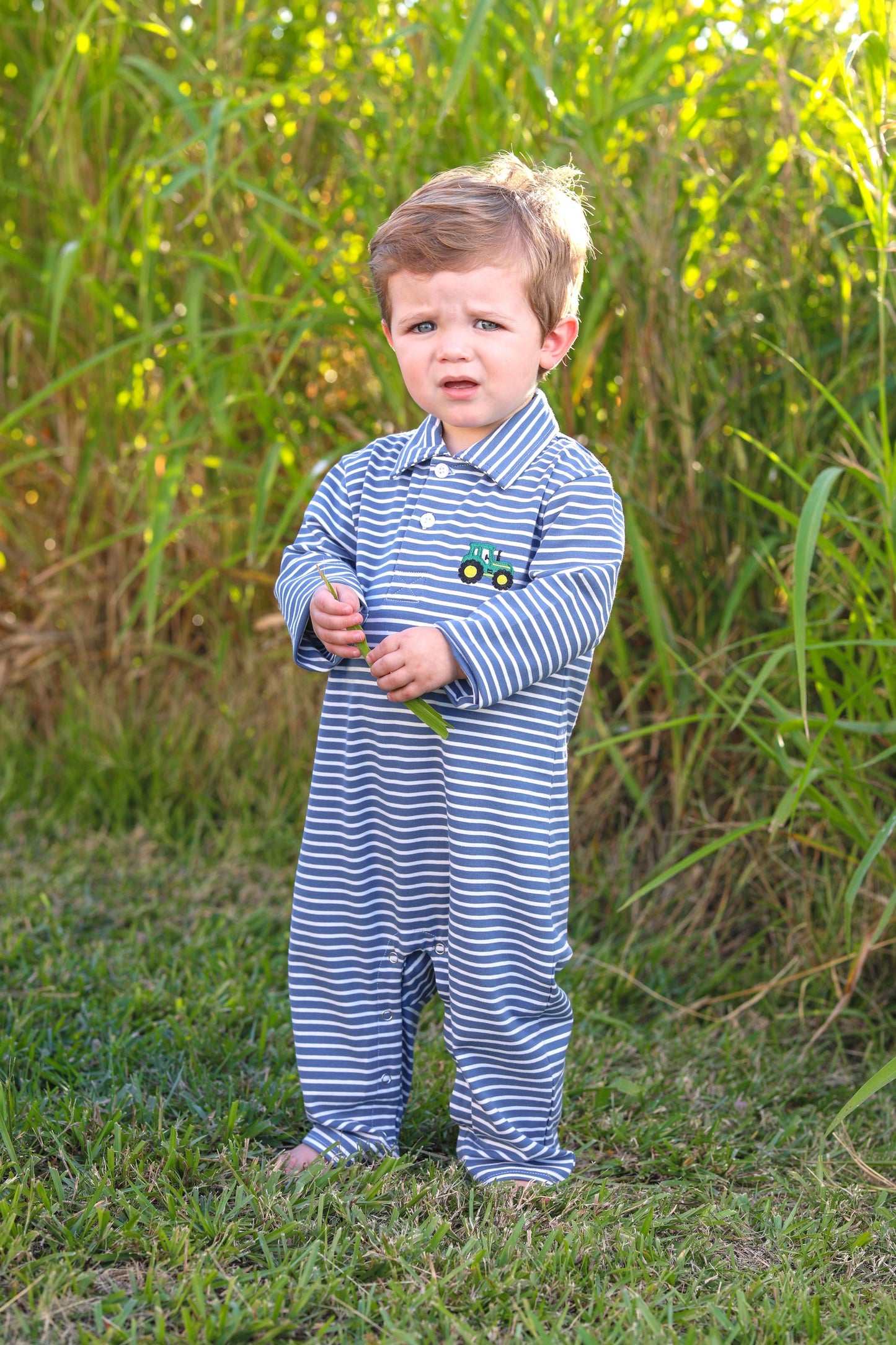 Trotter St. Tractor Polo Romper