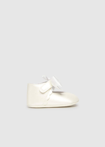 Mayoral Girl Bow Mary Jane Shoes - White