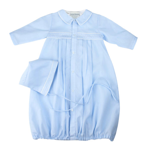 Feltman Brothers Preemie Dot Take Me Home Gown with Hat - Blue