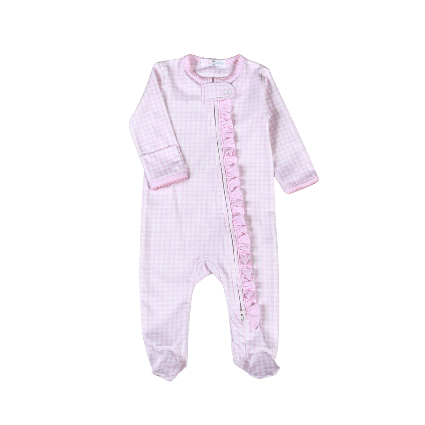 Baby Loren Pink Susie Pima Zipper Footie