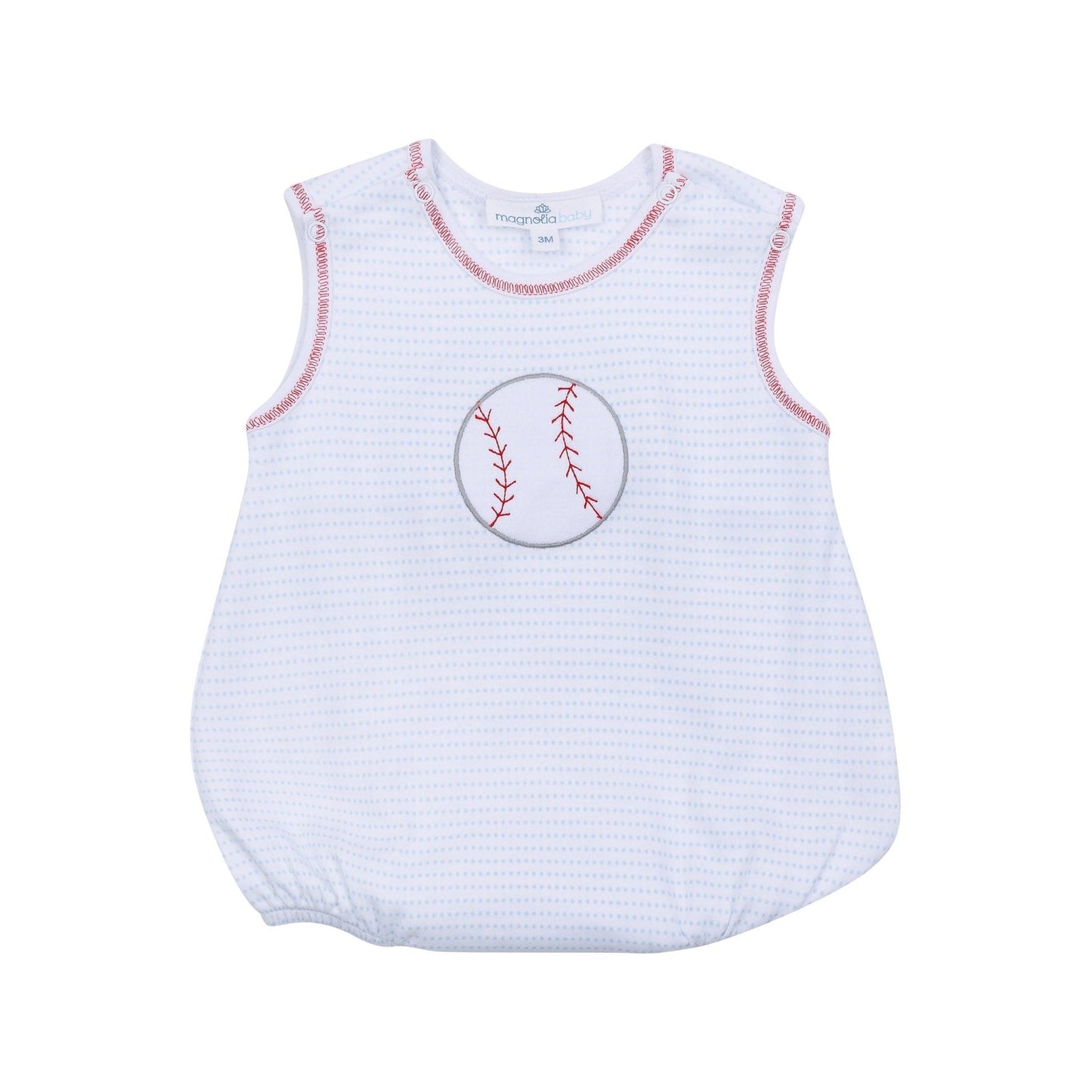 Magnolia Baby Tiny Slugger Applique Bubble