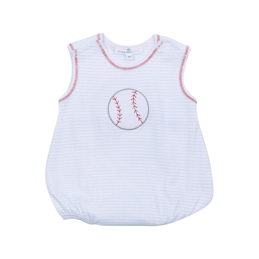 Magnolia Baby Tiny Slugger Applique Bubble