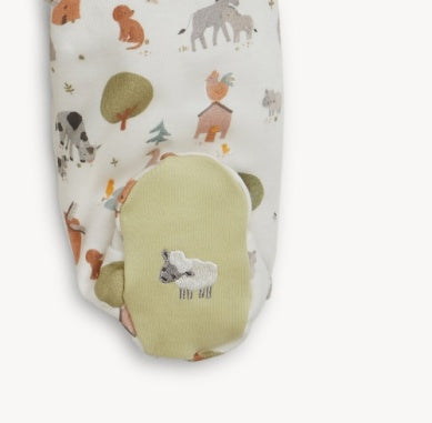 Magnetic Me Funny Farm Organic Cotton Footie