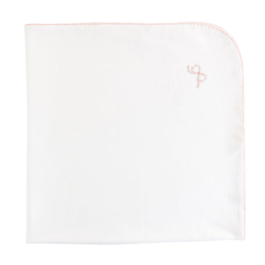 Baby Club Chic Pretty Bows Receiving Blanket w/ Crochet Trim