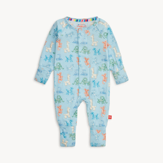 Magnetic Me Blue Party Animals Glow in the Dark Coverall