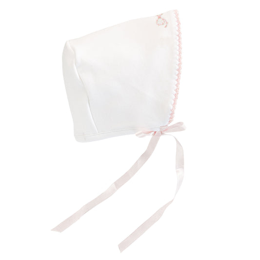 Baby Club Chic Pretty Bows Bonnet w/ Crochet Trim