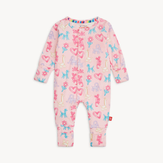 Magnetic Me Pink Party Animals Glow in the Dark Coverall