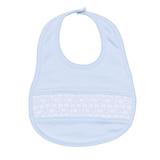 Walker's Classics Smocked Bib - Light Blue