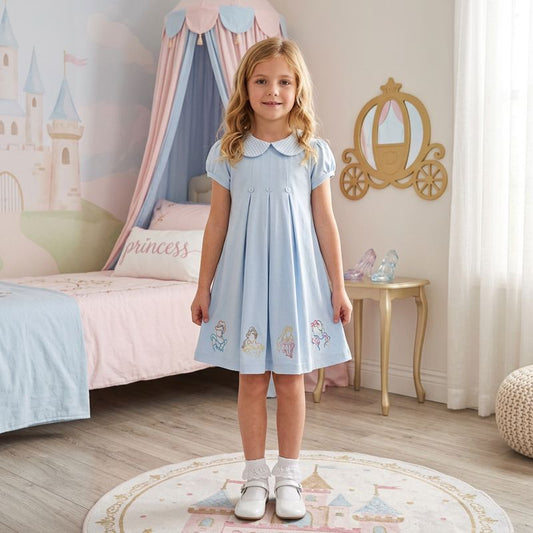 Baby Loren Blue Royal and Charm Pima Dress