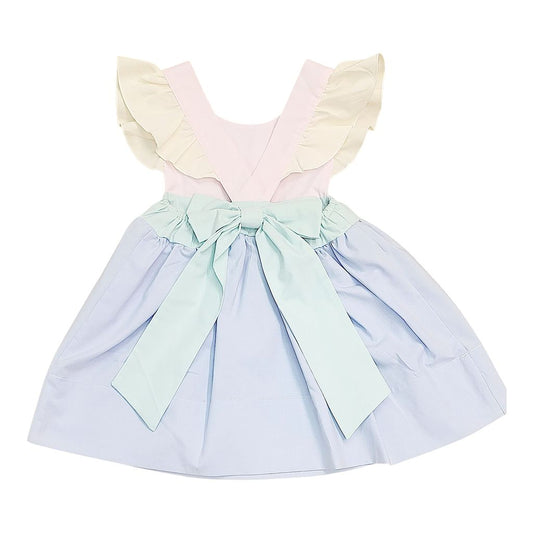 Sweet Dreams Colorblock Bow Back Dress