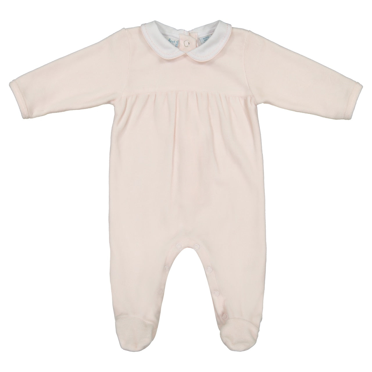 Feltman Bros Velour Peter Pan Collar Romper Newborn