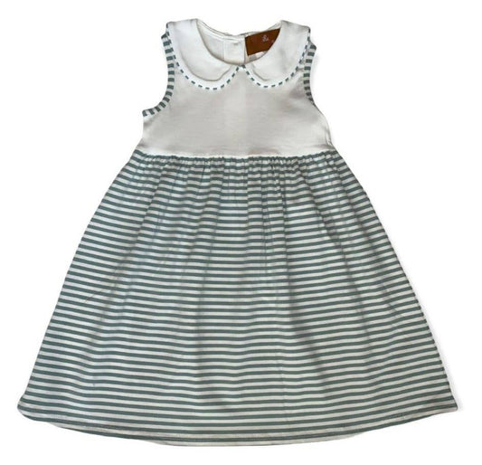 Millie Jay Riley Dress--Sage Stripe