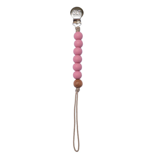 Three Little Tots - Rose Pacifier Clip