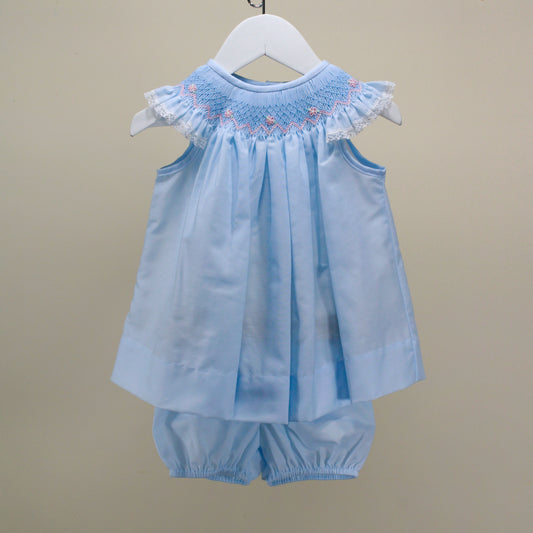 Baby Blessings Amy Roses Blue Two Piece Set