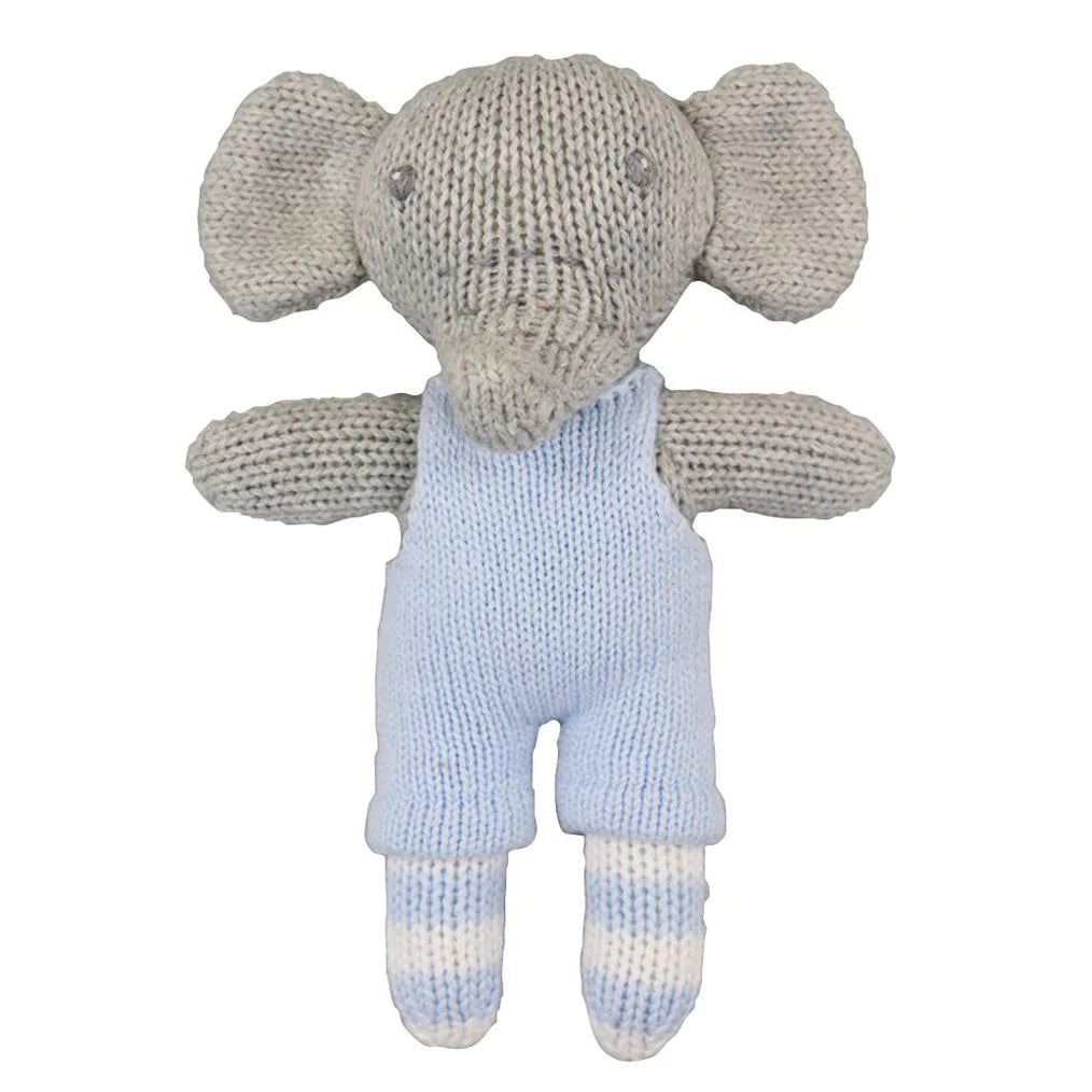 Zubels 7" Bertie the Elephant Crochet Rattle