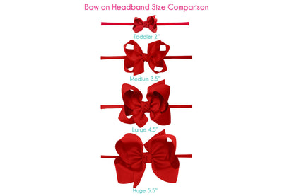 Beyond Creations 3.5” Pantyhose Headband Bow (Medium)