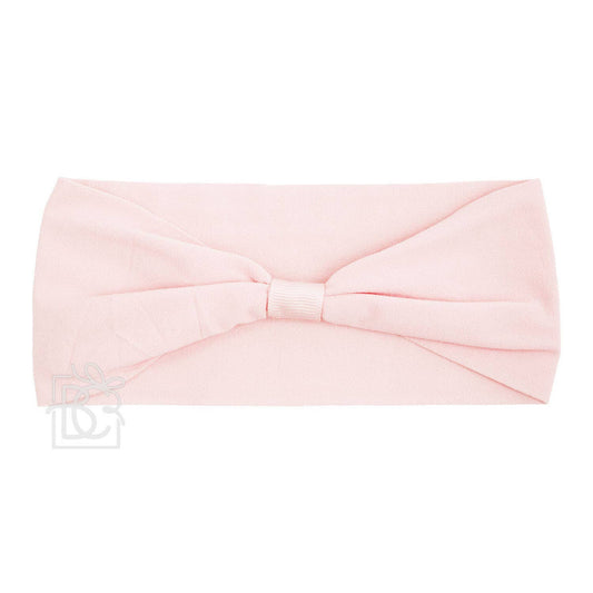Beyond Creations Pink Wide Pantyhose Add-A-Bow Headband