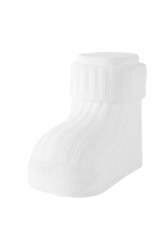 Carlomagno Baby Ribbed Cotton Socks
