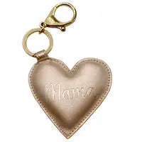 Itzy Ritzy Diaper Bag Charm Rose Gold Mama Heart