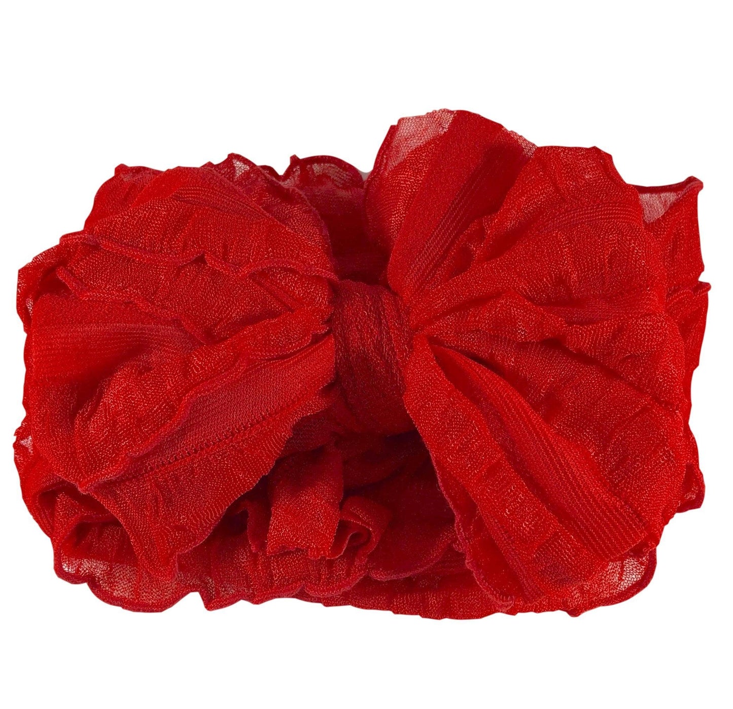 Rockin Royalty - Bright Red Ruffled Headband