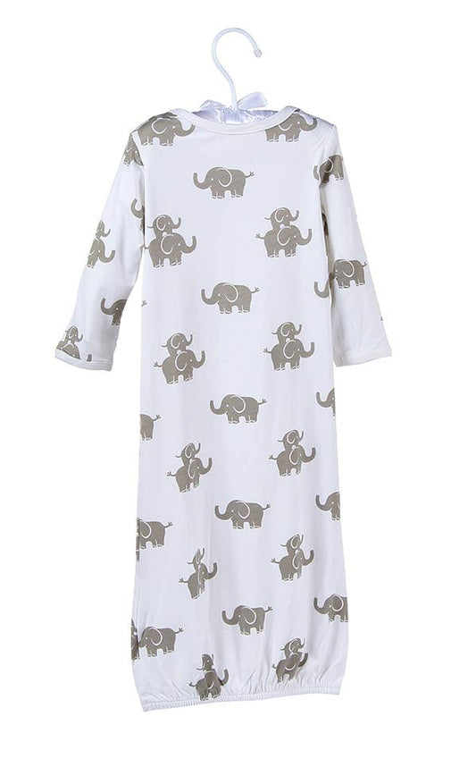 Maison Chic - Emerson the Elephant Bamboo Sack Gown